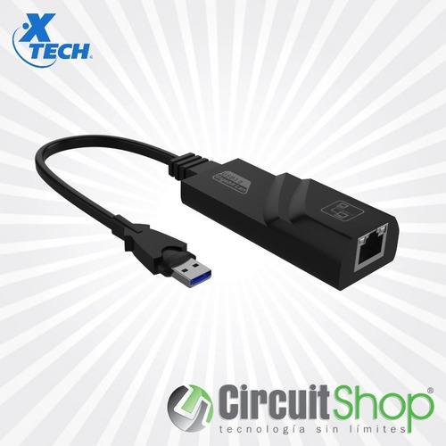 Adaptador De Red Usb 3.0 A Rj45 Xtech Xtc-375 Circuit Shop
