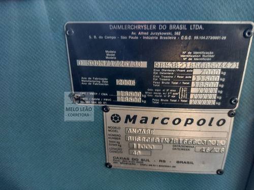 Imagem 4 de 7 de Ônibus Rodoviario Mb Marcopolo 48l - Ano 2006