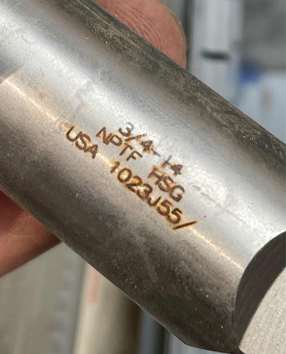 Machuelo 3/4 Nptf Hsg 5fl Taper Pipe X6 (Usado)