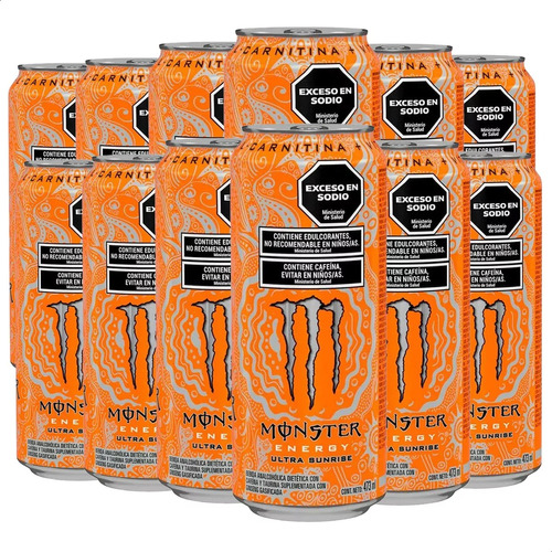 Bebida Energizante Monster Energy Ultra Sunrise 473ml 