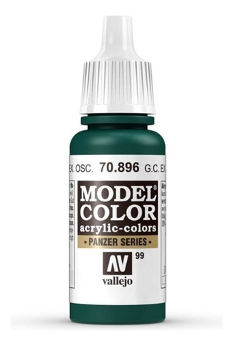 Vallejo Model Color 17ml Pintura Acrílica Color 99 Alemán Camuflaje Verde Extra Oscuro 70.896