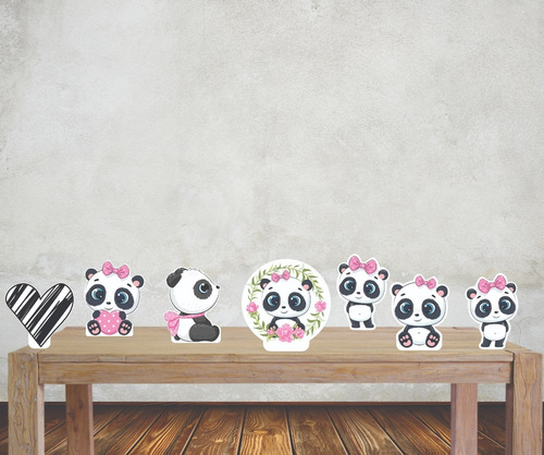 Imagem 1 de 4 de Kit Festa Displays Para Aniversário Panda Menina