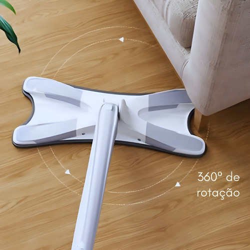 Esfregão Mop Limpeza Rodo Limpa Seca Pisos Janelas 2 Refil