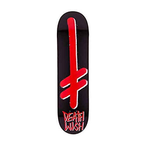 Deathwish Gang Logo 8.0 Black/red Skateboard Deck