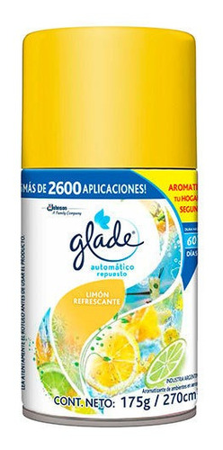 Glade Automatico Limón Repuesto 1 Repuesto De 175 G