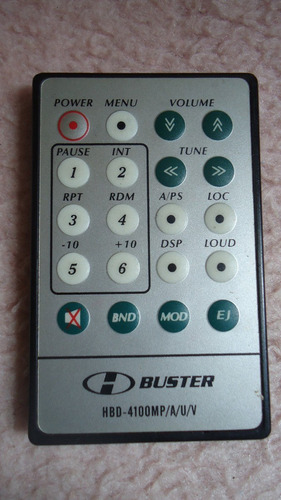 Controle Remoto Buster Hbd-4100 Mp/a/u/v Semi Novo Zerado