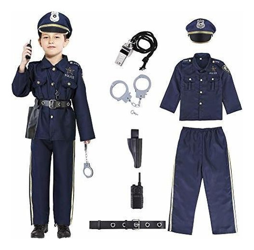 Disfraces - **** Police Costume For Kids Halloween Police Of