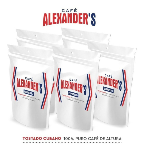 Cafe Alexander,s Expresso ( Tostado Cubano ) Pack 5 