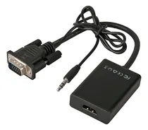 Comprar Adaptador Conversor Convertidor Vga A Hdmi Fullhd 1080 Audio