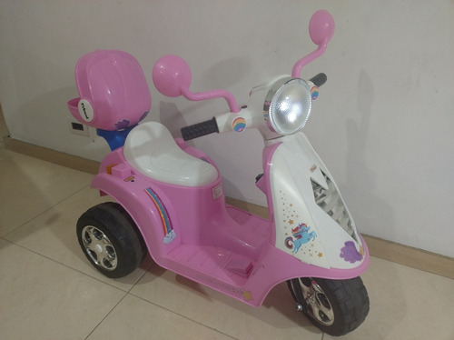 Moto Electrica Niña Rosada Princel