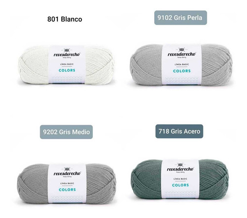 Pack 10 Lanas De 100 Gr C/u Para Tejer Colores A Elección
