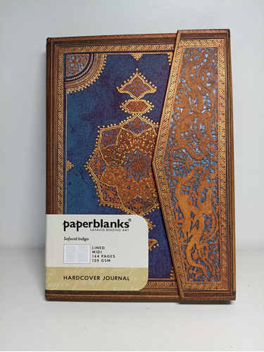 Cuaderno De Notas Paperblanks Safavid Indigo. Tapa Dura. 