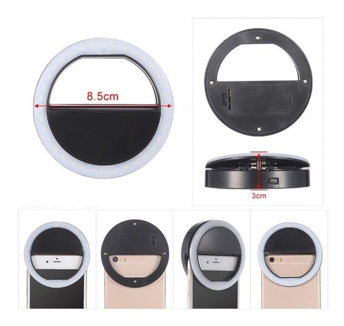 Imagen 3 de 4 de Anillo De Luz Aro De Luz Para Celular Videos Tik Tok