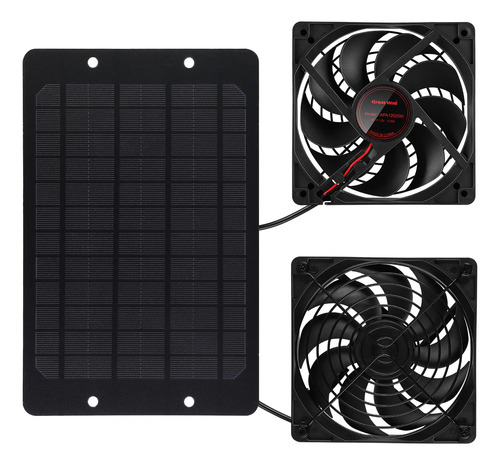 Kit Ventilador Panel Solar 10 W 12 V Impermeable 6.6
