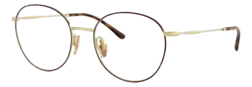 Armazón Para Graduación Vogue Titanio Dorado Negro Vo4208t Dorado