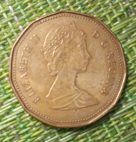 Moneda De 1 Dólar Canadiense 1989 Casi Sin Circular (Usado)