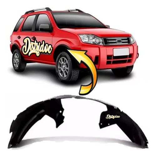 Guardaplast Delantero Ecosport 2003/2012 Derecho Copiloto