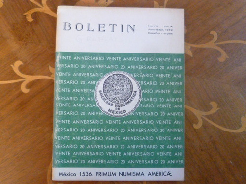 Antiguo Libro Boletin 1972.