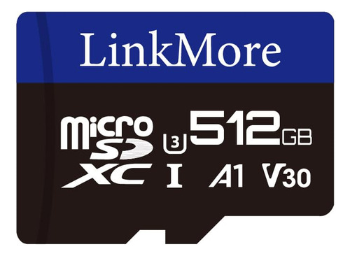 Linkmore Tarjeta Micro Sdxc De 512 Gb, A1, Uhs-i, U3, V30, C