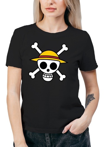 Polera Mujer One Piece Anime Manga Algodón Orgánico Ani27