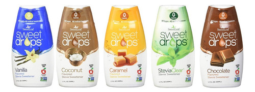 Sweetleaf Sweet Drops Líquido Stevia Variedad 5 Pack 1.7 Fl