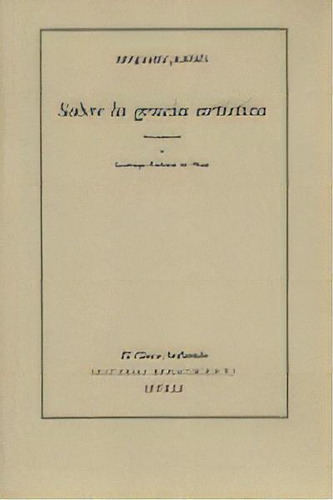 Sobre La Gracia Artãâstica, De Jarnés, Benjamín. Editorial Renacimiento, Tapa Blanda En Español