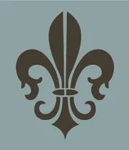 Comprar Plantilla Mural De Damasco Grande Fleur De Lis