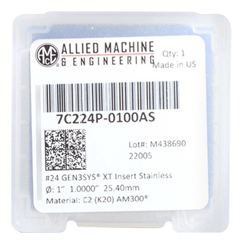 Inserto De Carburo No. 24 Gen3sys Xt C2 1 PuLG Am300 Allied