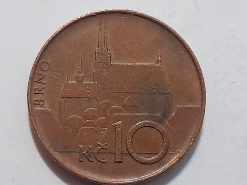 Moneda República Ceska 10 Koronas 1993(x385.