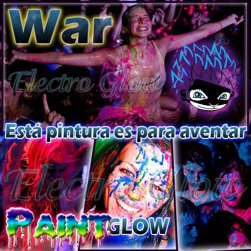2 Litros War Paint Glow Articulos Luminosos