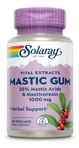 Solaray Mastic Gum Extract 500 Mg - 45 Capsulas