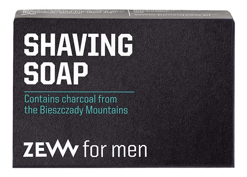 Zew For Men Jabón De Afeitar Natural Con Carbón Activado 2.9