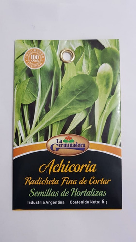 Semilla Achicoria Radicheta 6g Xsobre Germinadora Hortalizas