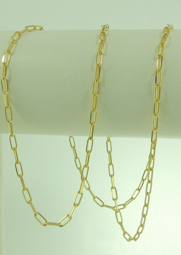 Corrente Masculina Alongada 70 Cm Ouro 18k 750 Colar Cordão