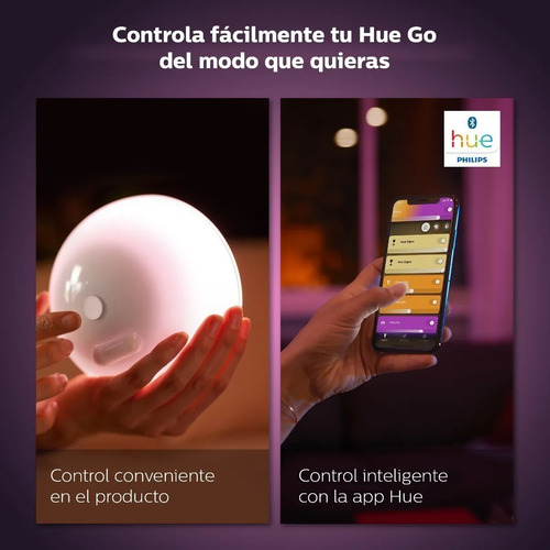 Imagen 5 de 10 de Philips Hue Go Lampara Portatil White And Color Led Mesa