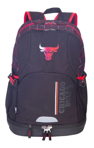 Mochila Sestini Nba Performa Chicago Bulls 36 Litros Preto