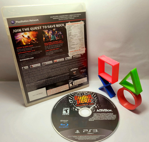 Guitar Hero Warriors Of Rock Ps3 Original Mídia Física (Usado)