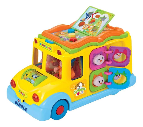 Bus Con Sonido Y Luces Para Niños Pequeños Con Actividades