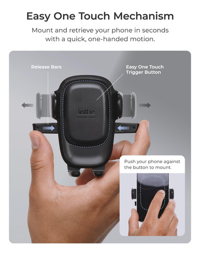 Soporte Iottie Easy One Touch Para Tablero Y Parabrisas Negro