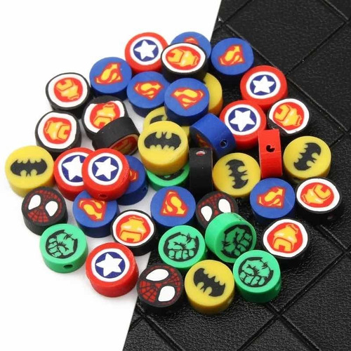 Cuentas Arcilla Marvel, Cuentas Superhéroes Para Bisuteria