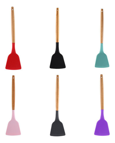 Espátula Con Mango De Madera, Gris, Juego De 11 Piezas Y 12