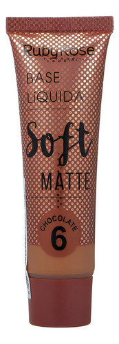 Ruby Rose Soft Matte 6 Chocolate, base líquida, 29 ml, variante única