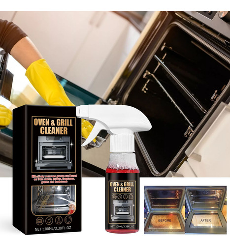 Limpiador De Parrillas Para Horno, 100 Ml, Agente Limpiador