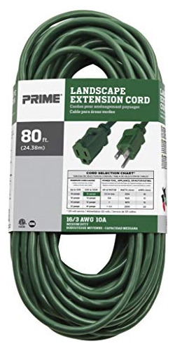 Prime Wire & Cable Ec880633 80-foot Cable De Extensión De 16