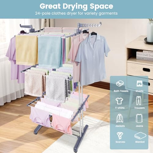 Perchero Plegable Para Secar La Ropa, Perchero Para Ropa De