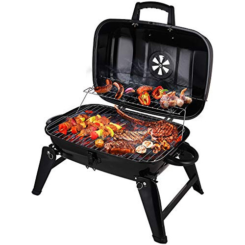 Charcoal Bbq Grill, Portable Small Grills And Smokers F...