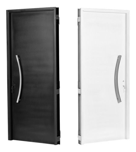 Puerta Exterior 80x200 Doble Chapa 18 Inyectada De Seguridad