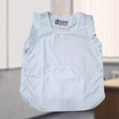 Poncho Colegial Delantal Nena Con Broderie Sarmiento 966 T.8