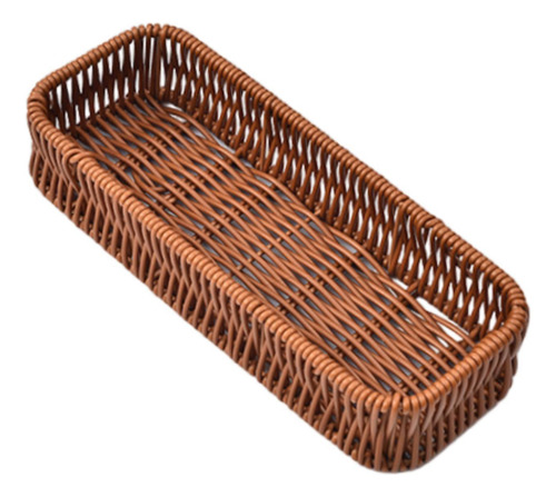Cesta Tejida Para Servir, Organizador Decorativo, Frutero S