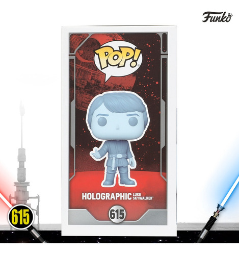 Funko Pop! Star Wars 40th - Holographic Luke Skywalker #615